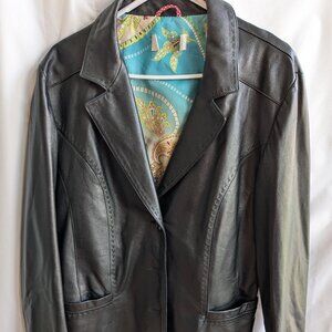 Very Nice Lambskin Blazer Jacket Sz L-XL